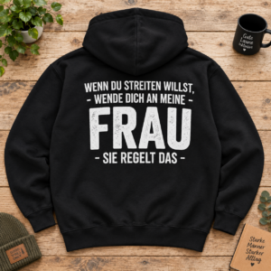 Meine Frau Regelt Das T Shirt Lustiger Männer Spruch Geschenk Für Ehemann - Imagem 4
