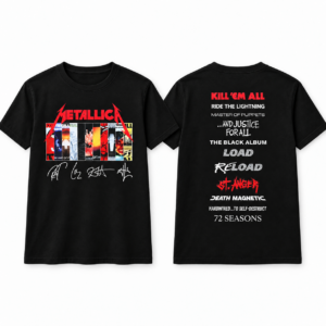 Metallica Album Collection Timeline Front & Back T-Shirt