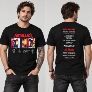 Metallica Album Collection Timeline Front & Back T-Shirt - Bild 2