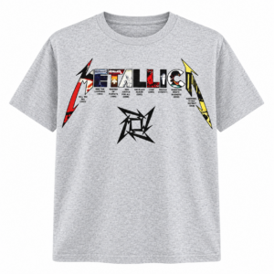 Metallica Album Timeline Logo Graphic T-Shirt