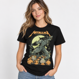 Metallica Seek the Wolf in Thyself Werewolf Halloween Graphic T-Shirt - Bilde 2