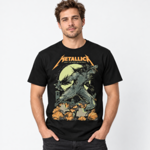 Metallica Seek the Wolf in Thyself Werewolf Halloween Graphic T-Shirt - Bilde 3