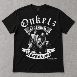 Onkelz Legenden Sterben Nie Hoodie Herren Rock Musik Kapuzenpullover Schwarz