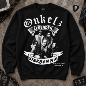 Onkelz Legenden Sterben Nie Hoodie Herren Rock Musik Kapuzenpullover Schwarz – Bild 3