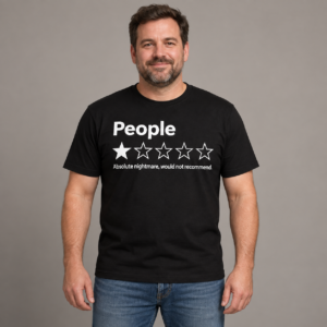 People 1-Stern-Bewertung – Lustiges Herren T-Shirt mit sarkastischem Spruch