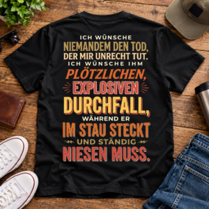 Plötzlicher Explosiver Durchfall Herren Shirt – Lustiges Sprüche T-Shirt