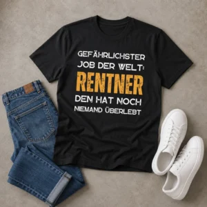 Rentner Shirt Gefährlichster Job der Welt Lustiges Ruhestand Geschenk für Männer