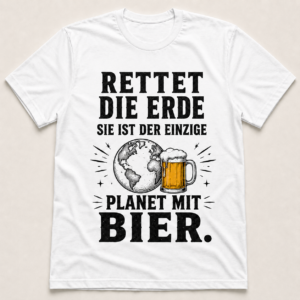 Rettet die Erde – Bier T-Shirt, Sweater & Hoodie