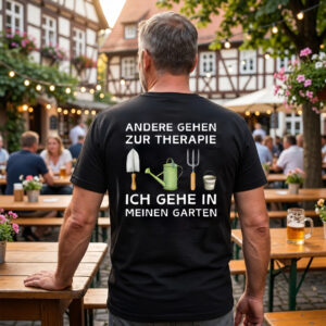 Andere Gehen Zur Therapie Ich Gehe In Meinen Garten T-Shirt - Lustiges Gärtner Shirt