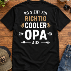 So sieht ein richtig cooler Opa aus – Lustiges Opa T-Shirt