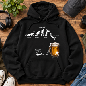 Sweat Homme Humour Bière Semaine Lundi Dimanche Cadeau Drôle - Imagem 3