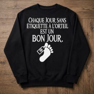 T Shirt Homme Humour Noir Chaque Jour Est Un Bon Jour – Image 2