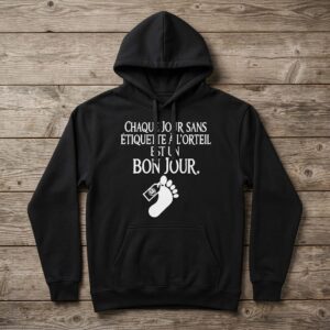 T Shirt Homme Humour Noir Chaque Jour Est Un Bon Jour – Image 3