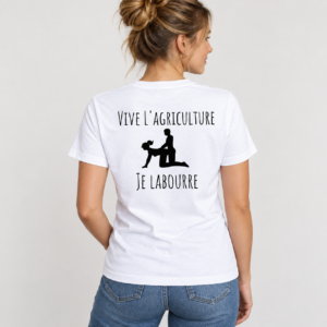 Vive l’Agriculture – Je Laboure Funny T-Shirt – Image 2