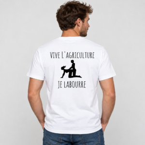 Vive l’Agriculture – Je Laboure Funny T-Shirt – Image 3