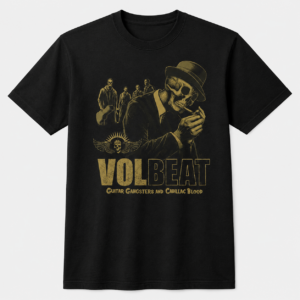 Volbeat Guitar Gangsters & Cadillac Blood Skull Gangster T-Shirt