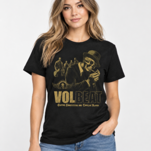 Volbeat Guitar Gangsters & Cadillac Blood Skull Gangster T-Shirt – Image 2