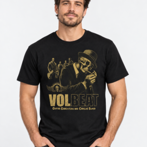 Volbeat Guitar Gangsters & Cadillac Blood Skull Gangster T-Shirt – Image 3