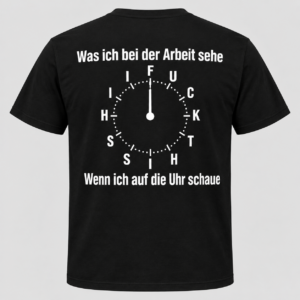 Was ich bei der Arbeit sehe – Lustiges Büro T-Shirt für Männer