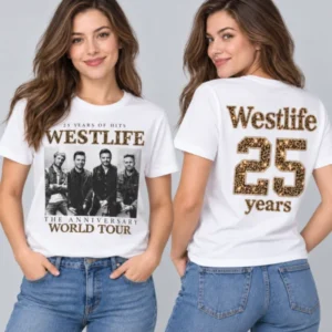 Westlife – 25th Anniversary World Tour 2026 UK Shirt