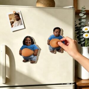Personalized Photo Squishy Fridge Magnet, Custom Face Magnet - Bilde 4